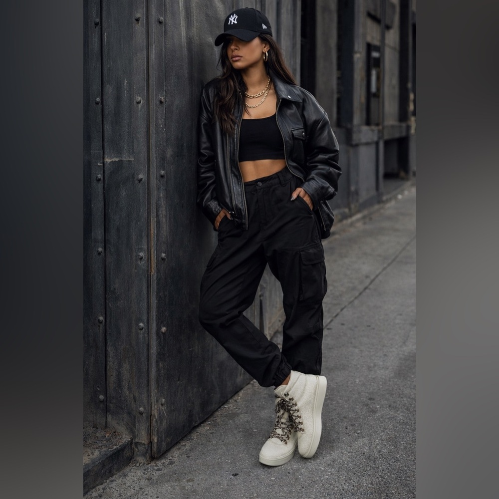 Frye Cream Leather High-Top Sneakers